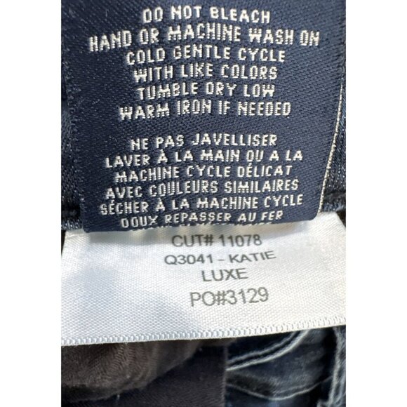 Fidelity Denim Katie High Rise Flare Jeans Womens 24 Blue Comfort Stretch - Picture 10 of 10